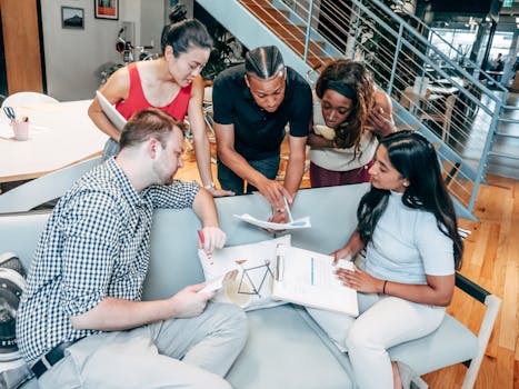 salon owners discussing data analysis