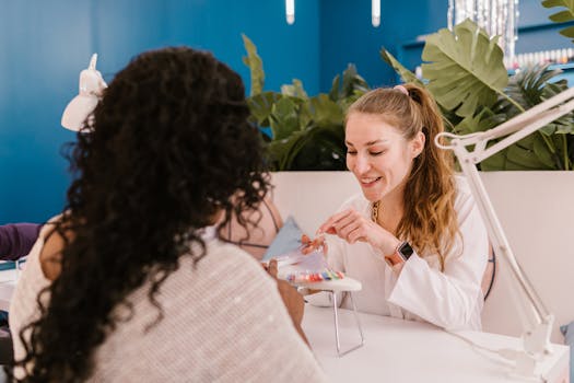 happy clients at a salon