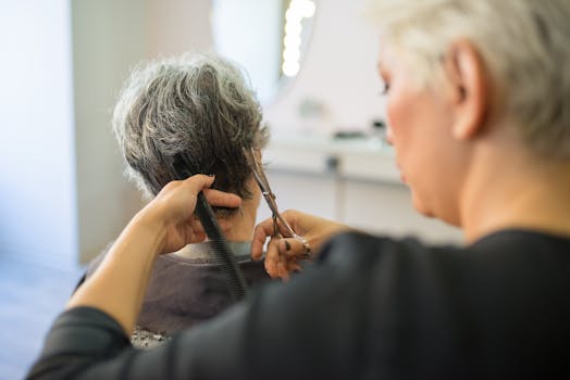 beautiful hairstyling transformation