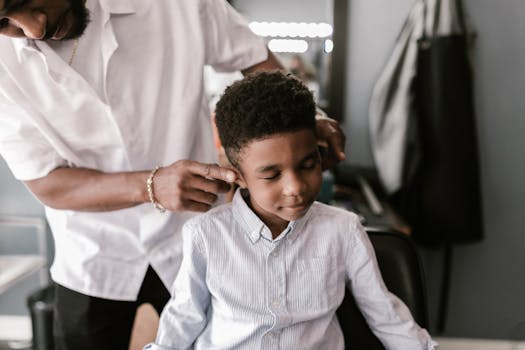 Image of happy clients at a salon