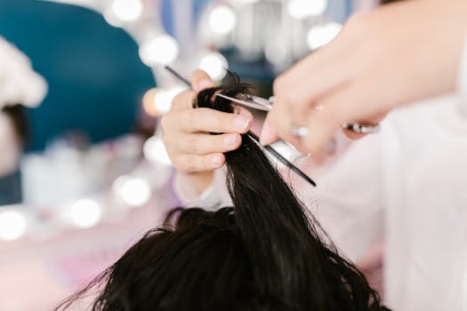 salon with energy-efficient lighting