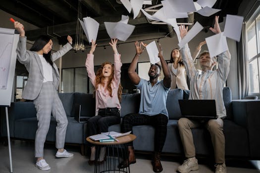 image of a salon team celebrating a successful month