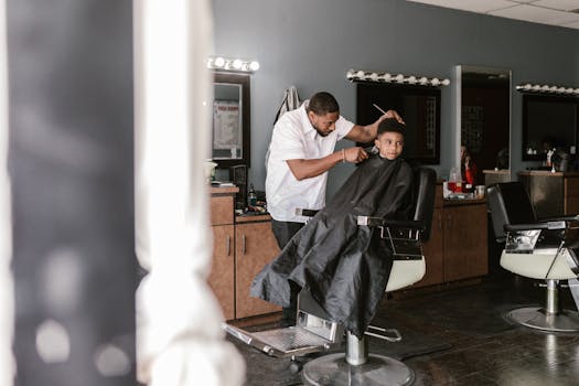 happy clients in a salon