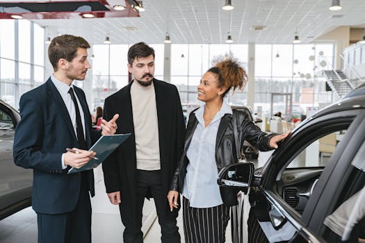 Image of a stylist discussing personalized services with a client