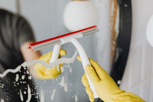 cleaning salon tools with soap