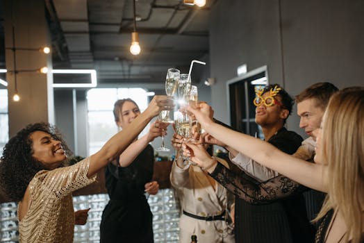 beauty professionals networking at an event