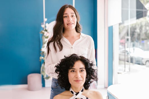 group of hairstylists at a salon