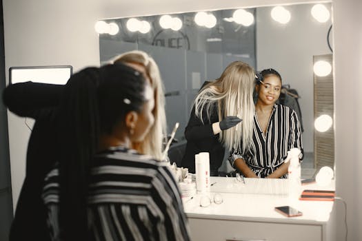 image of happy clients receiving services in a salon