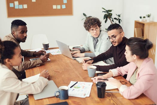 diverse team working together in a salon