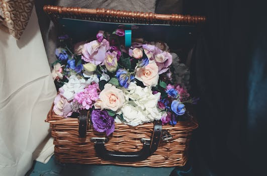 Image of a beautifully arranged prize basket